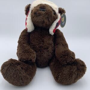 Rudy Teddy Bear 2017 Joann Fabric and Craft Stores J Bears Plaid Trapper Hat